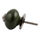 Olive Round Silver Fitting Ceramic Drawer Knob